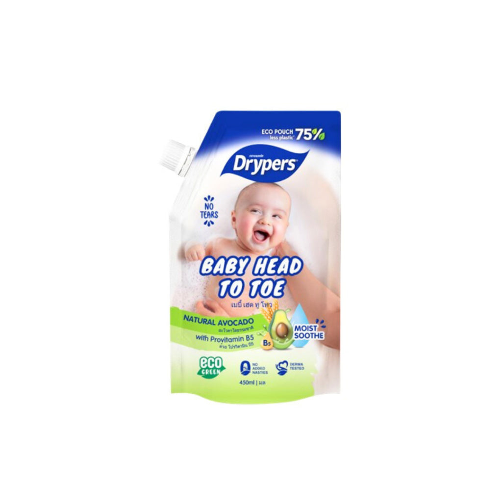 Drypers Baby Head to Toe 450ml Avo - Baby & Kid - Body