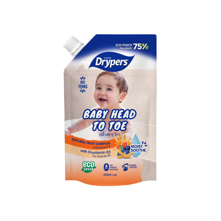 Drypers Baby Head To Toe 450mlX2 Fruit Complex - Baby & Kid