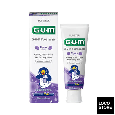 Gum Kids Toothpaste Grape For 2-6Yrs 70G - Baby & Kids -