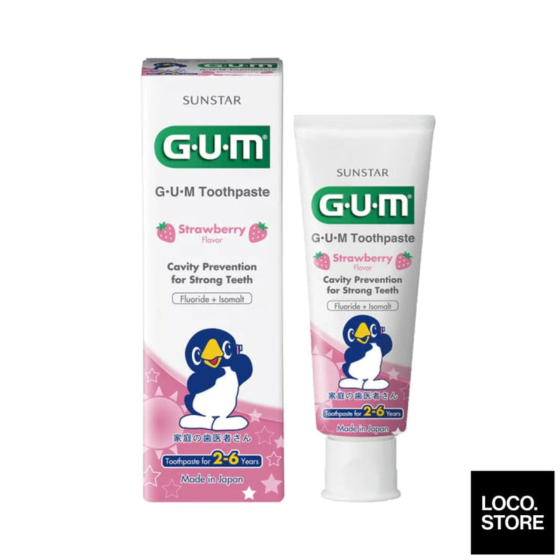 Gum Kids Toothpaste Strawberry For 2-6Yrs 70G - Baby & Kids