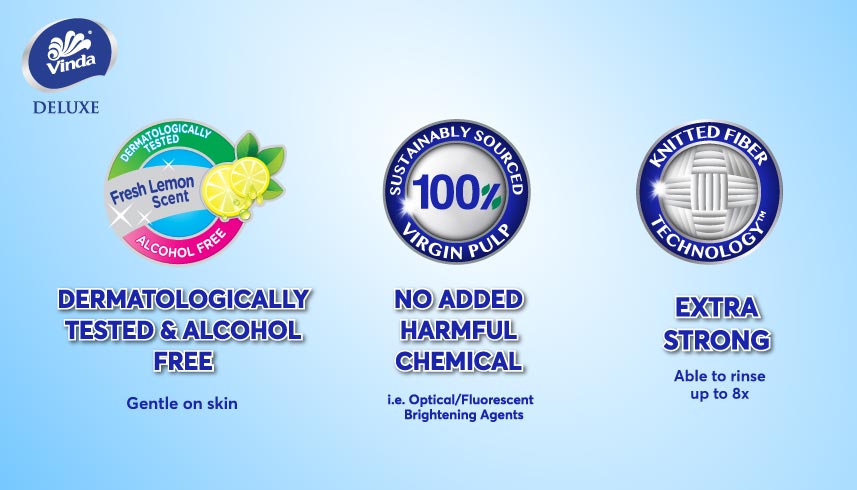 VINDA Deluxe Kitchen Wipes 40s