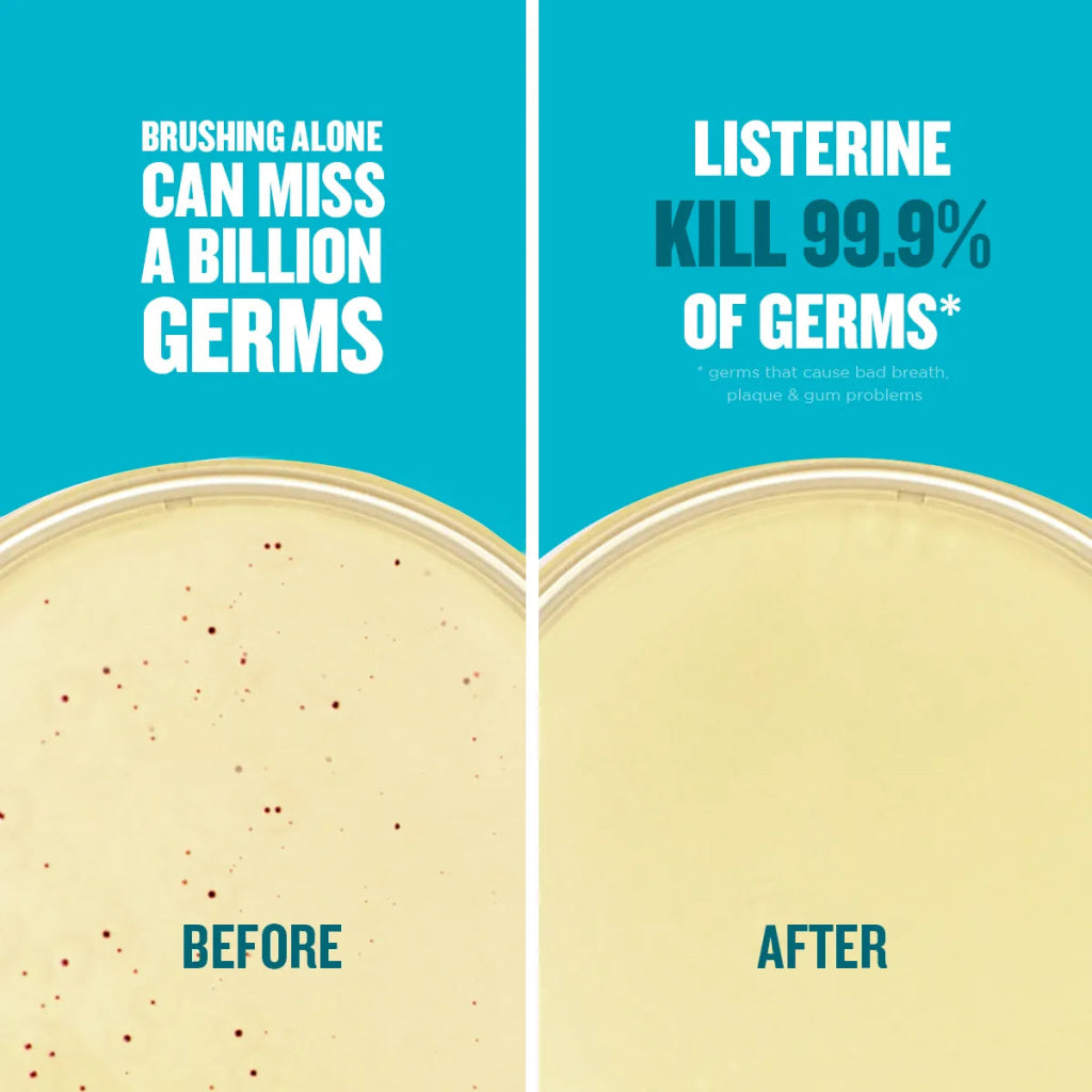 Listerine Cool Mint 750ml Twin Pack - Oral Care - Mouthwash