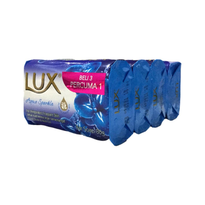 Lux Aqua Sparkle Bar Soap 4X80G - Bath & Body