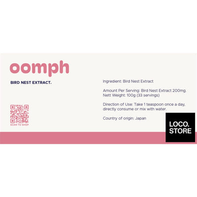 OOMPH Bird Nest Extract 100g - Nutrition Drinks & Shakes