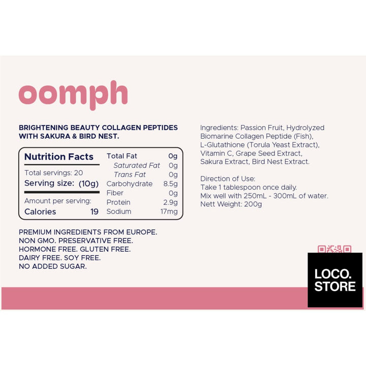 OOMPH Brightening Beauty Collagen with Sakura and Bird Nest