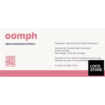 OOMPH Ling Zhi Extract (Reshi Mushroom Extract) 100g -