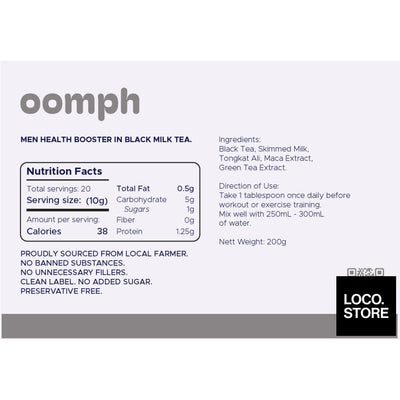 OOMPH Men Health Booster Milk Tea 200g - Nutrition Drinks &