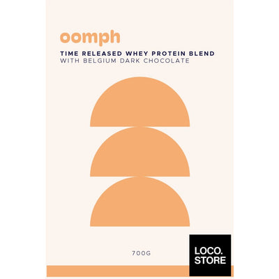 OOMPH Time Released Whey Protein Blend with Belgium Dark