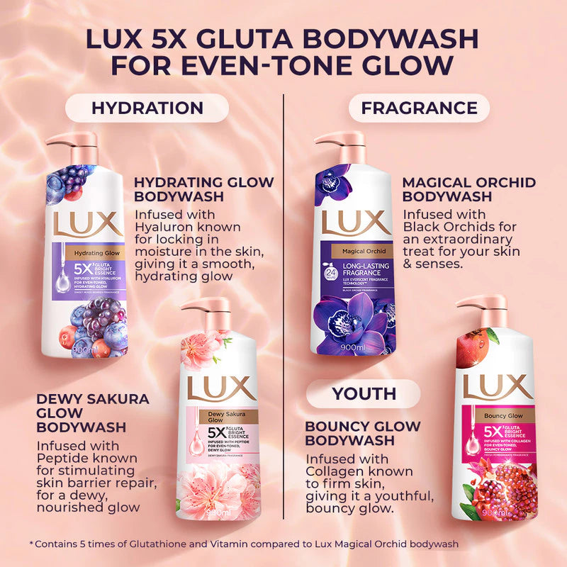 Lux Shower Peachy Glow 900ml Loco Store Lux Shower Peachy Glow 900ml Loco Store