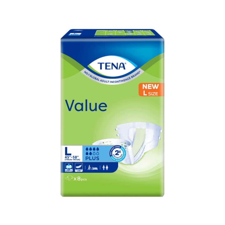 Tena Value Adult Diaper L 8s - Wellness - Adult Diaper &