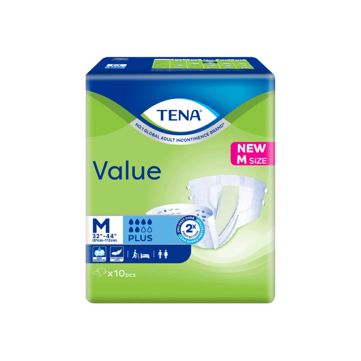 Tena Value Adult Diaper M 10 - Wellness - Adult Diaper &