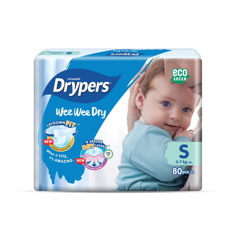 Drypers Wee Wee Dry S Mega 80s