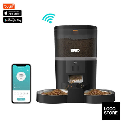 Zoro Pantry Automatic Pet Feeder with Wifi - Double Bowl -