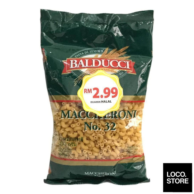 Balducci No.32 Maccheroni 400G - Noodles Pasta & Rice