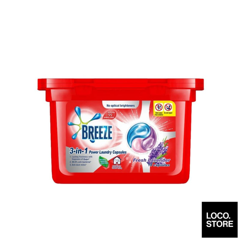 Breeze 3 In 1 Lavender Capsules 189g - Household