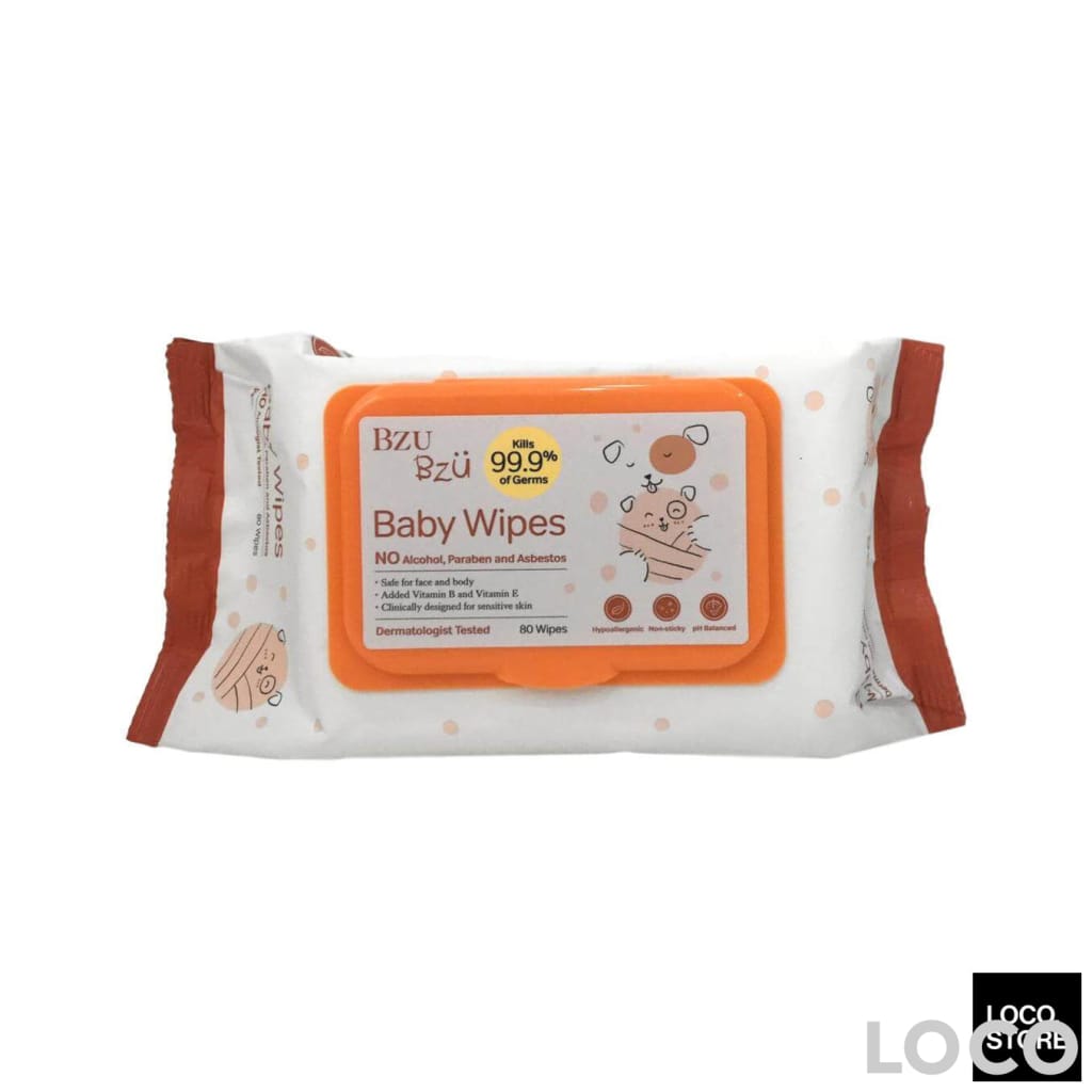 BzuBzu Baby Wipes 80 Wipes - Baby & Child