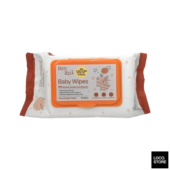 BzuBzu Baby Wipes 80 Wipes - Baby & Child