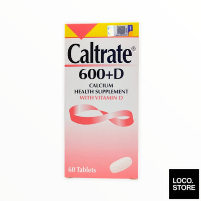 Caltrate Calcium Dietary Supplement 600 D 60S - Health & 