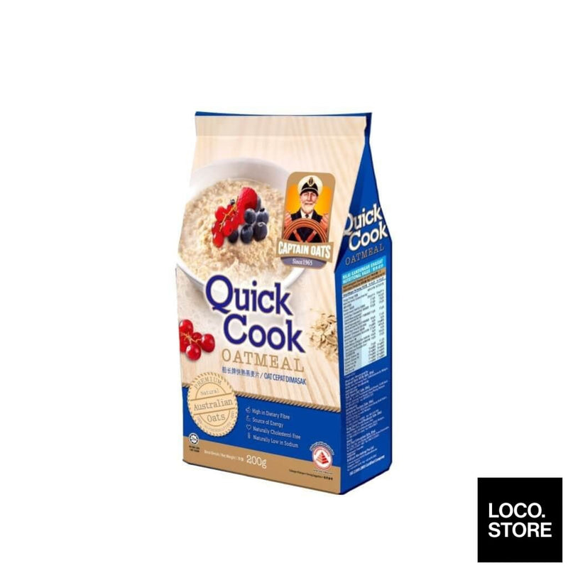 Captain Oats Quick Cooking 200g (Foil pack) - Oats & Cereals