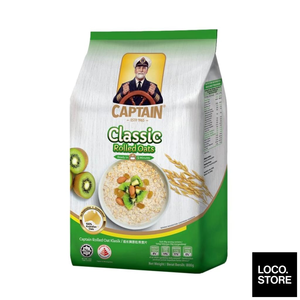 Captain Rolled Oats 800g (Foil Pack) - Oats & Cereals