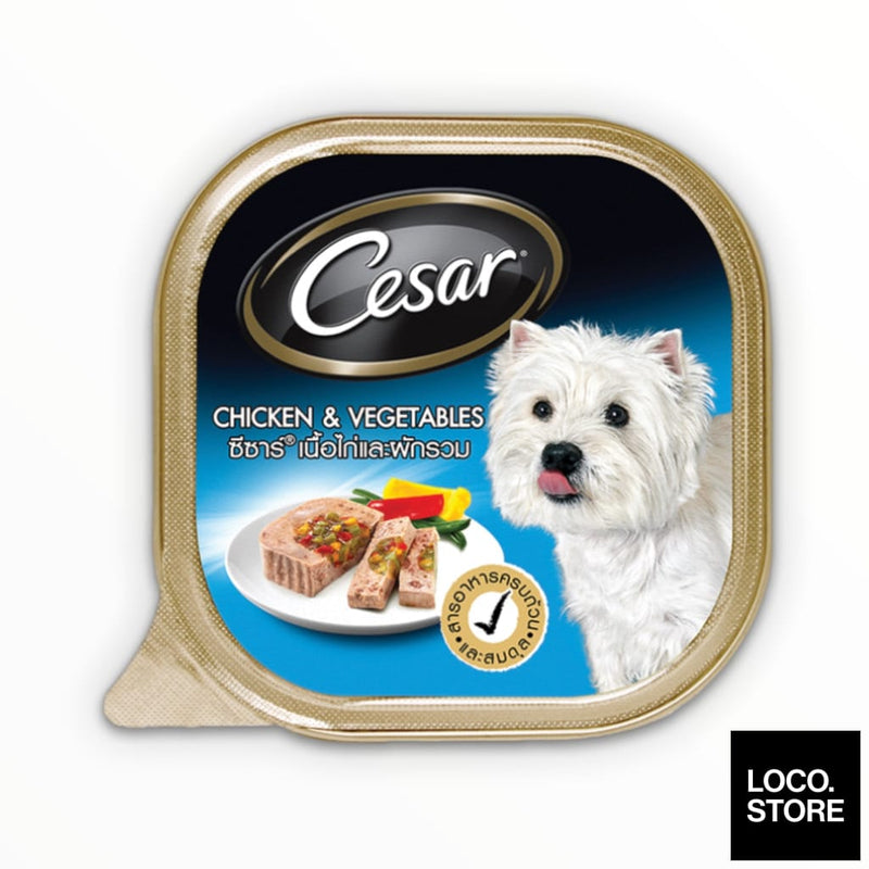 Cesar Dog Food Tray Chicken & Vegetable 100G