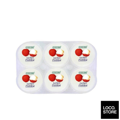 Cocon Pudding With Nata Decoco Lychee 80g X 6 - Snacks