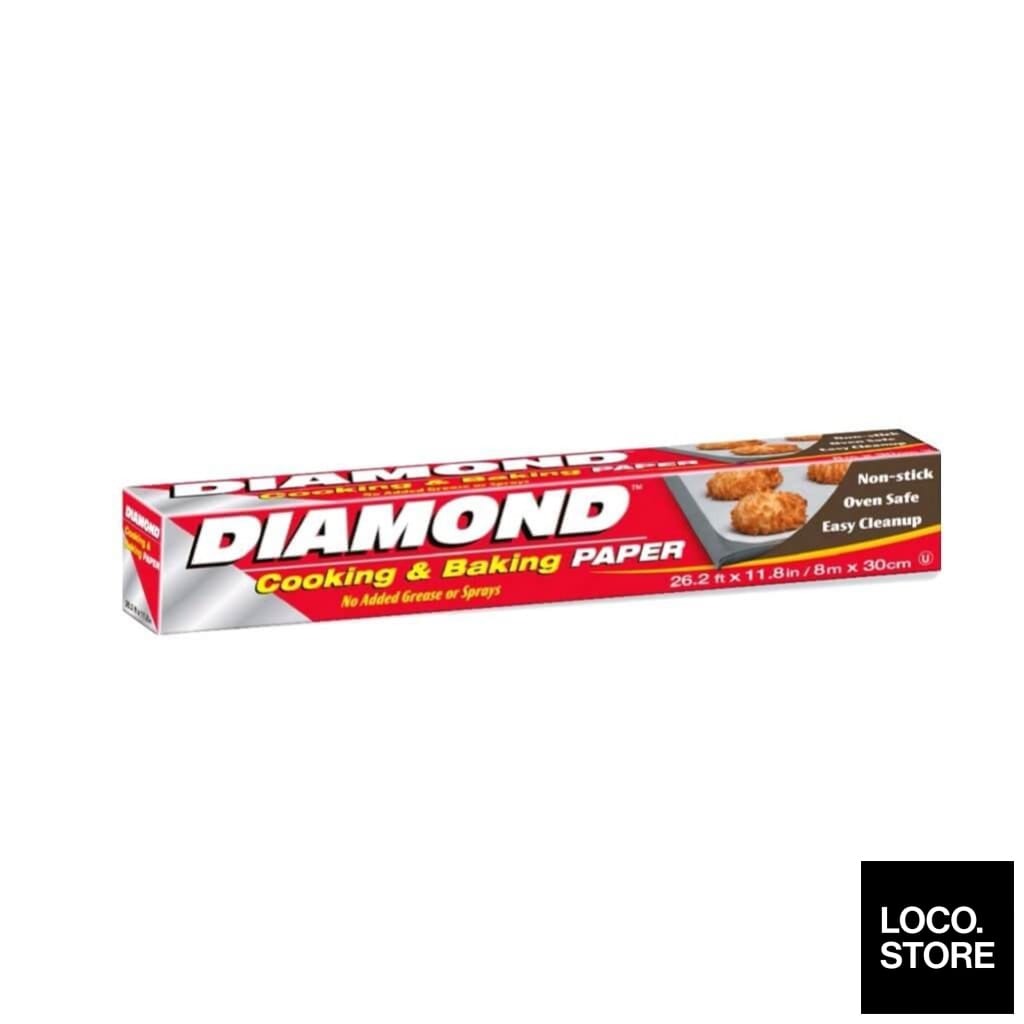 Diamond Cooking & Baking Paper 30cm X 8m - Household