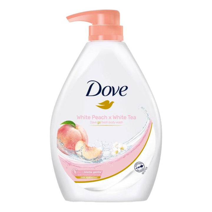 Dove White Peach Body Wash 1000ml - Bath & Body