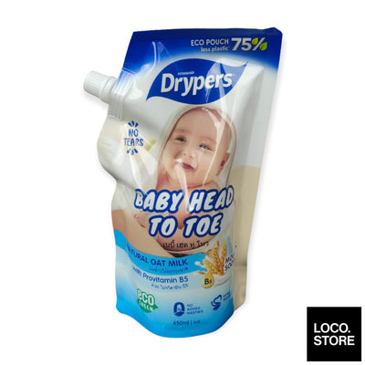 Drypers Baby Head To Toe 450ml Oat - Baby & Kid - Body