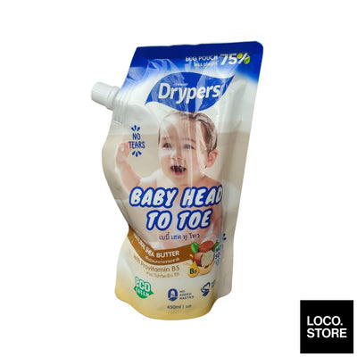 Drypers Baby Head To Toe 450ml Shea Butter - Baby & Kid -