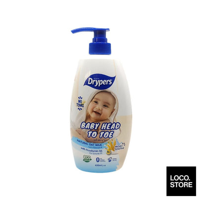 Drypers Baby Head To Toe 650ml Oat - Baby & Kid - Body