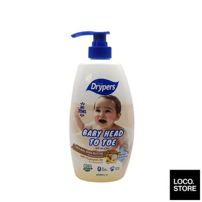 Drypers Baby Head To Toe 650ml Shea Butter - Baby & Kid -