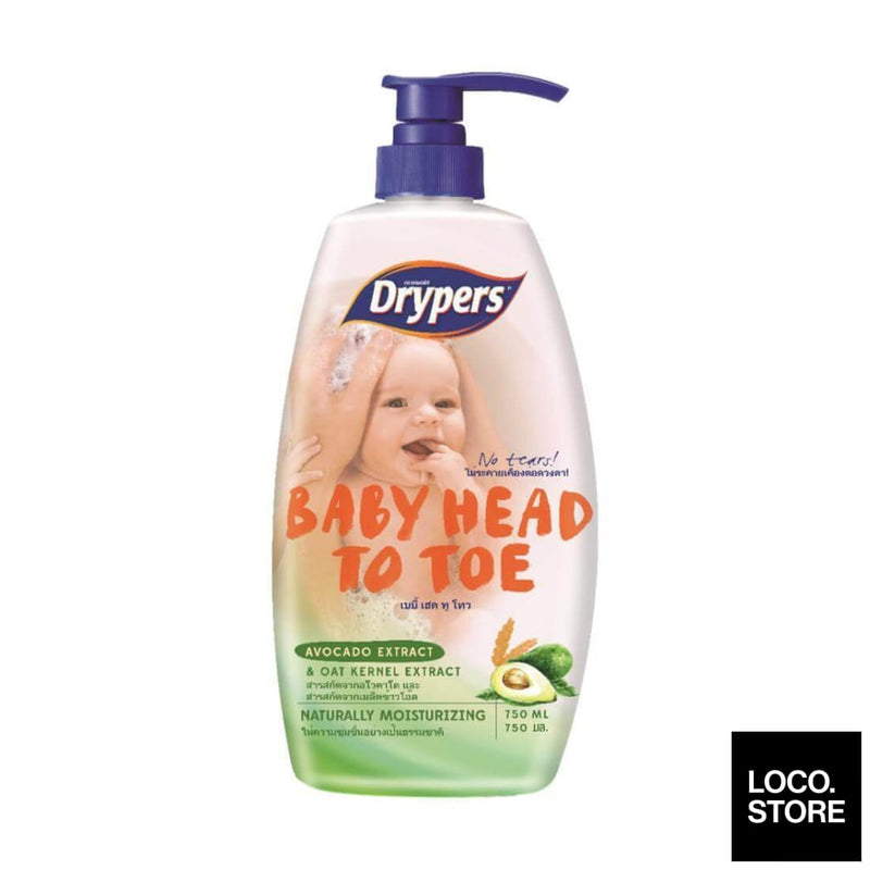 Drypers Baby Head to Toe 750ml Avo - Baby & Child