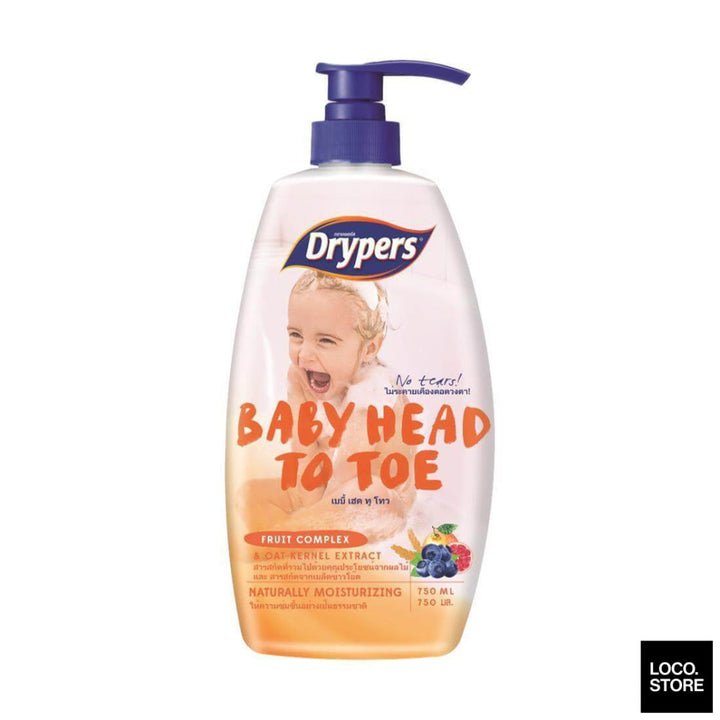 Drypers Baby Head to Toe 750ml Fruit - Baby & Child
