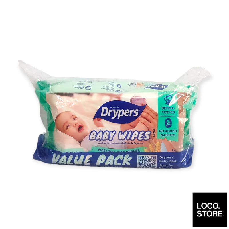 Drypers Baby Wipes Oat Twin Pack 2x80s - Baby & Kid - Wipes