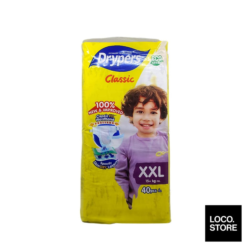 Drypers Classic XXL Mega 40s - Baby & Kid - Diapers