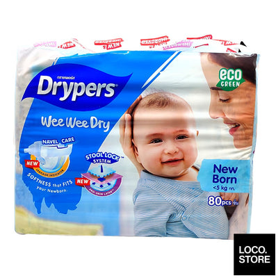 Drypers Wee Wee Dry NB Mega 80s - Baby & Child
