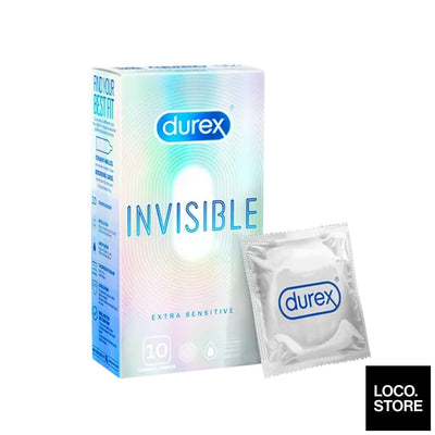 Durex Condoms Invisible Extra Sensitive 10s - Health & 