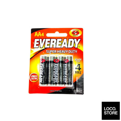 Eveready Super Heavy Duty Battery AA BP4 - Household
