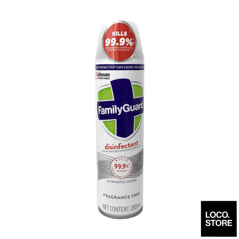 Family Guard Disinfectant Spray Fragrance Free 280ml - 