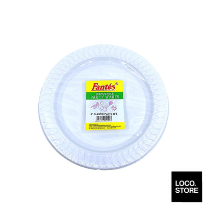 Fantes Disposable Plate 8 Inch X 20S Plastic - Household