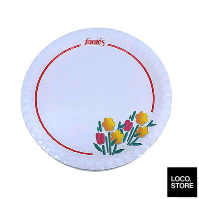 Fantes Disposable Plate 9 Inch X 20S Paper - Household