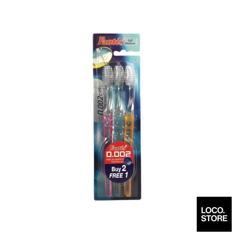 Fantes Toothbrush 0.002Cm Fine Value Pack 3 toothbrushes - 