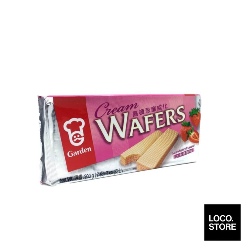 Garden Wafer Strawberry 200g - Biscuits Chocs & Sweets