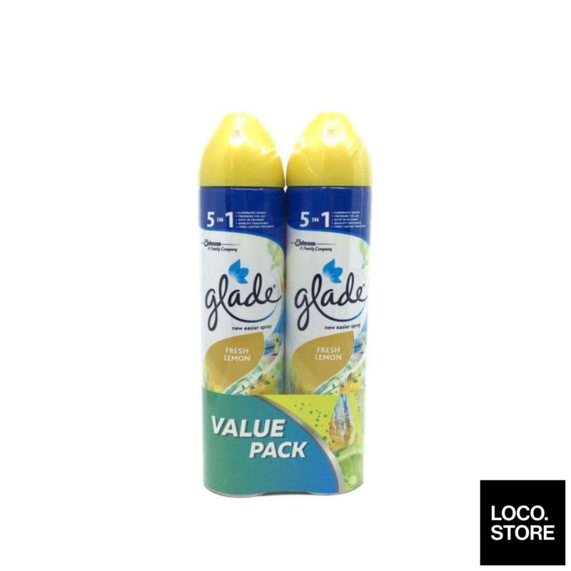 Glade Aerosol Fresh Lemon (TwinPack) 320ml X 2 - Household