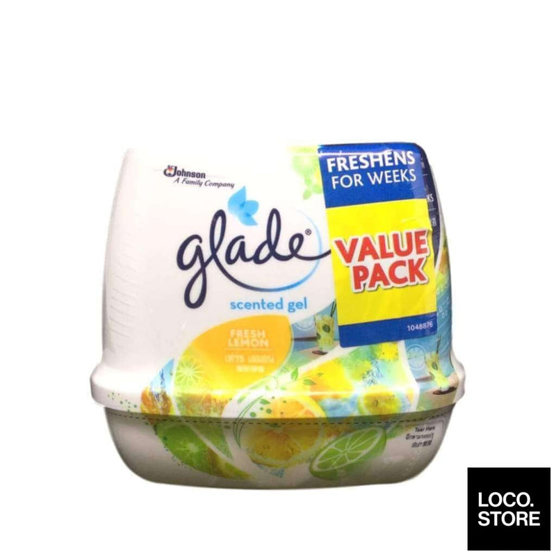 Glade Scented Gel Lemon (Twin Pack) 180g X 2 - Household
