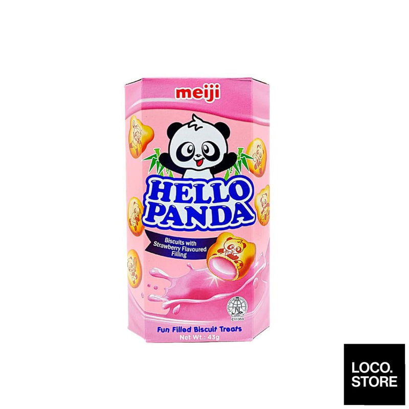 Hello Panda Biscuit Strawberry 43g - Biscuits Chocs & Sweets