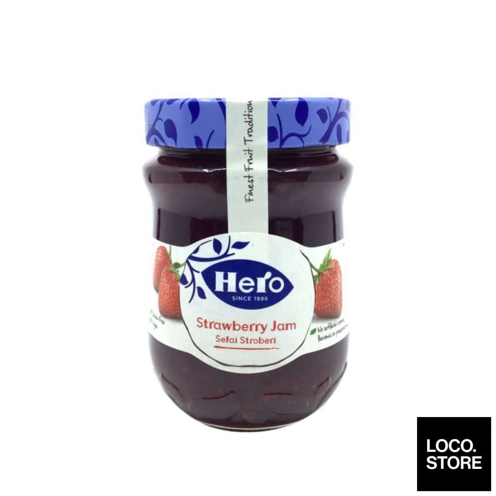 Hero Fruit Jam Strawberry 340g - Spreads & Sweeteners