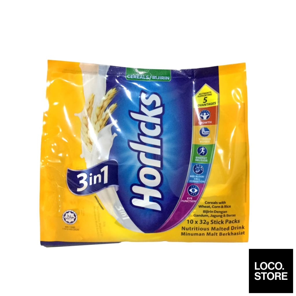 Horlicks 3In1 Cereals Powder 10X32G - Beverages