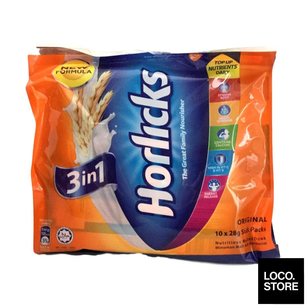 Horlicks 3In1 Ori Powder 10X28G - Beverages